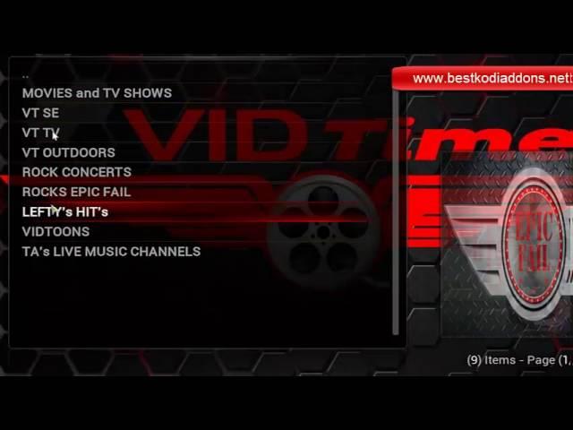 HOW TO INSTALL VIDTIME ADDON FOR KODI BY VINMAN FREE LIVE TV SPORTS MOVIES 2016 BEST KODI ADDONS