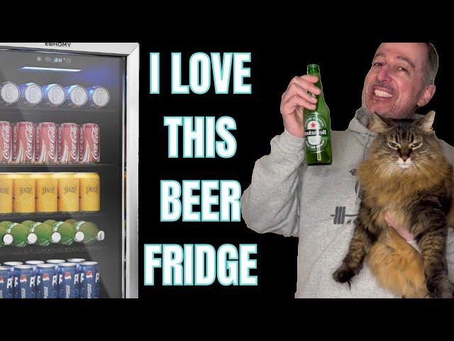 Best Cheap Beer Fridge Ever for Your Home Bar - Euhomy 126 Can Beverage Refrigerator Review