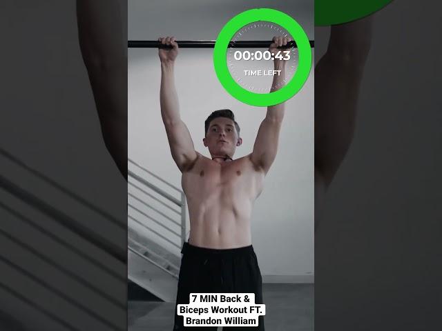 7 MIN Back & Biceps Workout FT. Brandon William