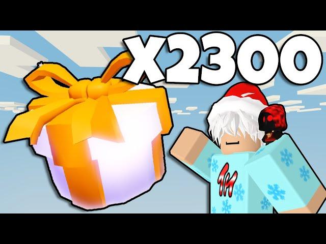 what will 2,300 presents give me In Roblox Islands