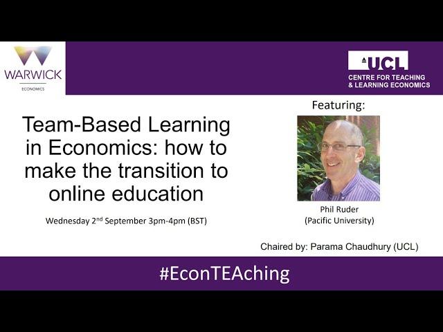 #EconTEAching Session 8: Team-Based Learning in Economics