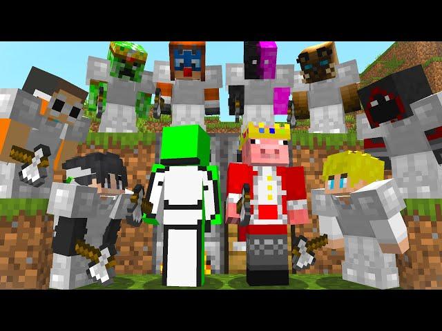 2 Minecraft Speedrunners VS 8 Hunters | But Its Fan-Made