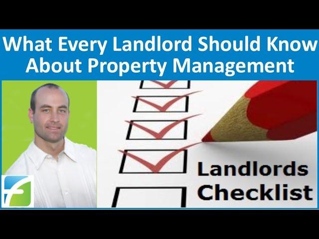 What Every Landlord Should Know About Property Management