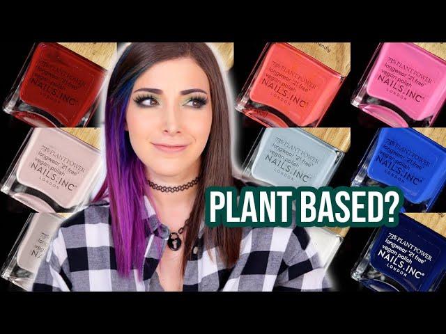 Plant Based Nail Polish?! Nails Inc Plant Power Swatches and Review || KELLI MARISSA