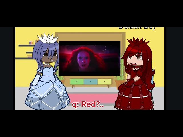 Queen of hearts and Cinderella react to: Red song