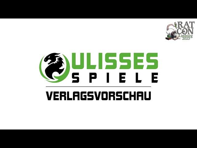 Verlagsvorschau - Ulisses Spiele | RatCon 2023