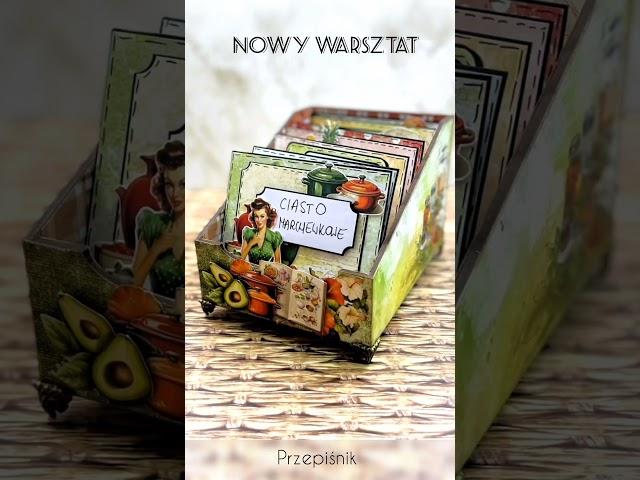 Przepiśnik w Diary Box. Nowy warsztat #scrapkate #przepiśnik #diy #warsztaty #scrapbooking #craft