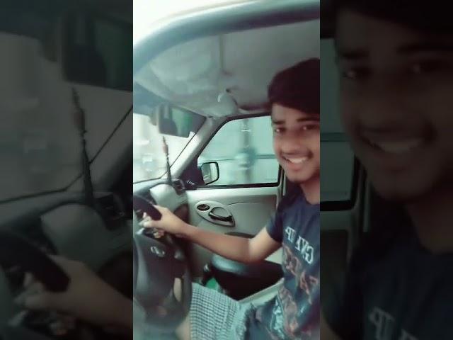 Shaique learning to drive!