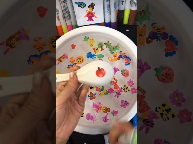 Idea of drawing a floating apple on the water surface (P9)