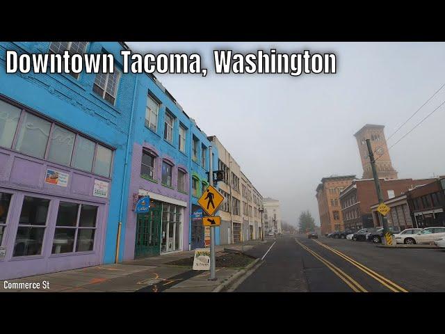 Downtown Tacoma Washington - 4K Walking Tour Take#2