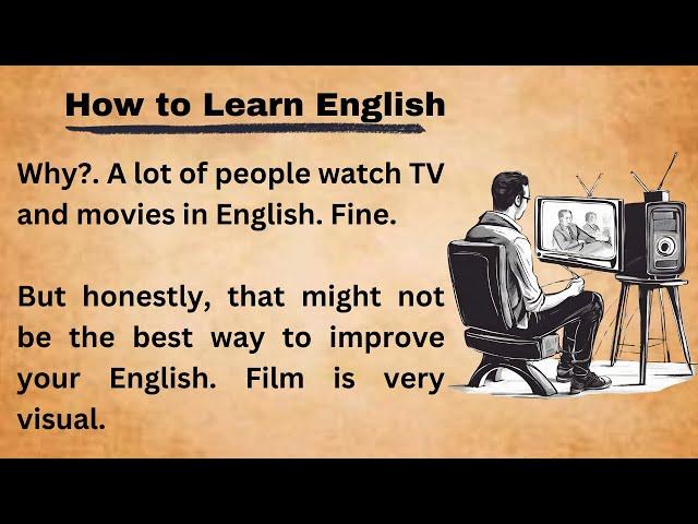 How to Learn English || Best Way To Learn English Through Story ||Improve Your English|Graded Reader