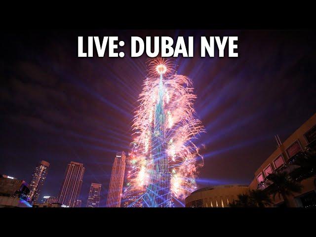 LIVE: Dubai sees in 2025 with stunning New Year's Eve fireworks from the Burj Khalifa