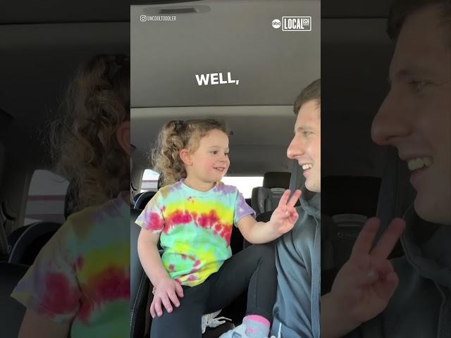 Little girl has priceless reaction to her dad's shaved beard