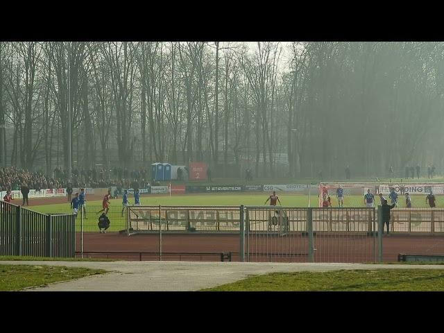 Fußballspiel Volksstadion Greifswald 03.03.2024 Greifswalder SC - FSV 63 Luckenwalde