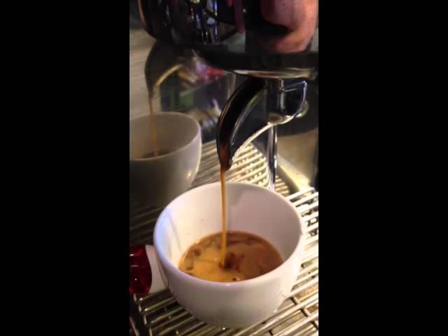 Slow motion espresso
