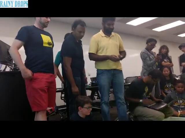 Nodebots Day 2017 @ Fedex Institute of technology . Soccer Game Fun Part 1