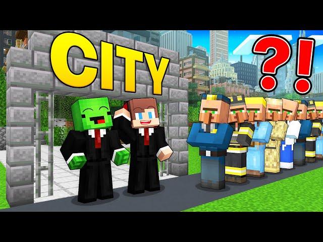 JJ and Mikey Opened CITY in Minecraft - Maizen