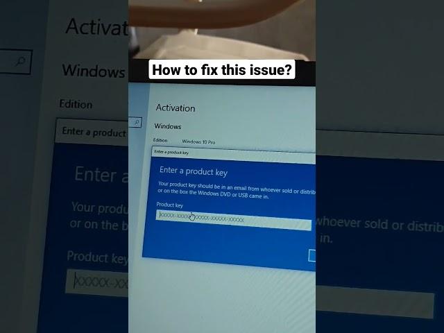 How to fix product key issue | I have windows 10 pro but don't have product key #windows10 #fix,