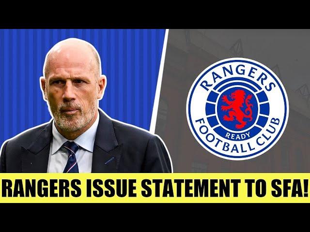 RANGERS Issue SCATHING ATTACK To The SFA!