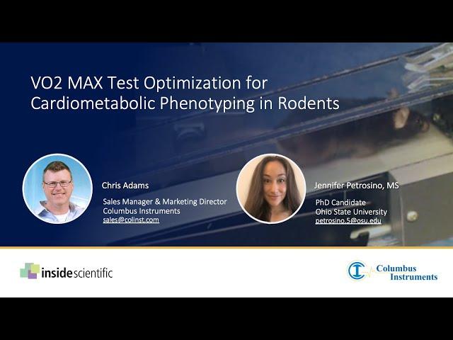 VO2 MAX Test Optimization for Cardiometabolic Phenotyping in Rodents