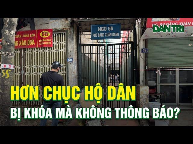 Dân Trí Mới Nhất 9/9 | Hà Nội: Ngõ Hơn Chục Hộ Dân Bất Ngờ Bị Khóa Trái Mà Không Thông Báo?