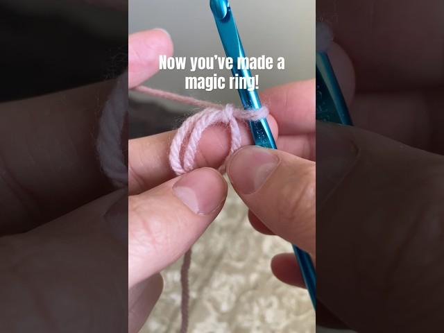 How to make a magic ring! (Easy to follow) #crochet #crocheting #amigurumi #crochettutorial