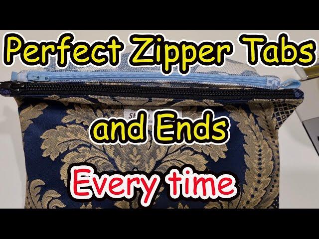 How to sew perfect tabs and corners for zippered bags every time. Detailed tutorial for beginners