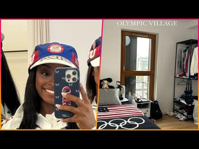 Simone Biles offers a behind-the-scenes look at the Paris Olympic village and the USA's Ralph