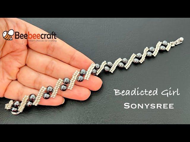 Beebeecraft Tutorial || DIY Beaded Bracelet