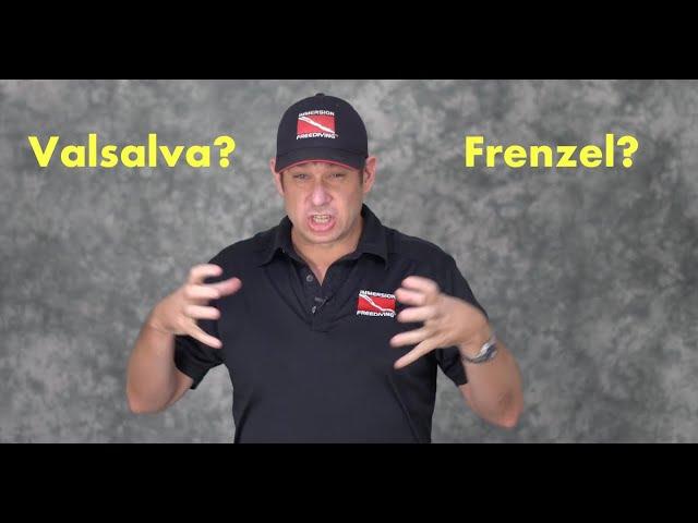 Valsalva vs Frenzel Method of Equalization.