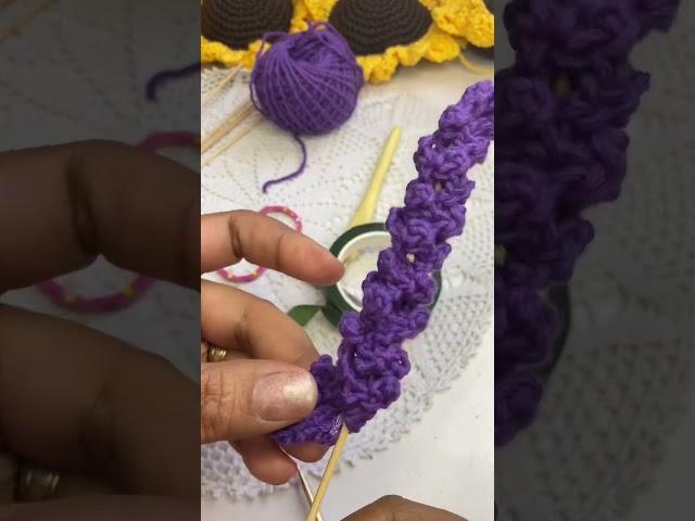 Flor Lavanda en CROCHET #crochet #hechoamano #lavanda #asmr #hechoconamor