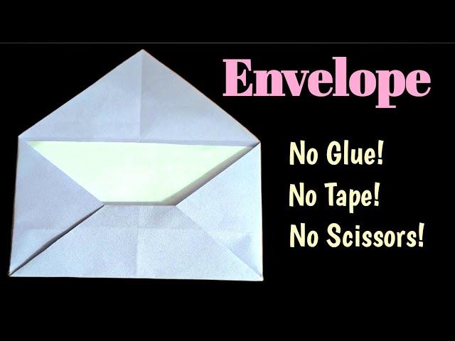 How to Make a Paper Envelope Without Glue || DIY Envelope || Origami Envelope