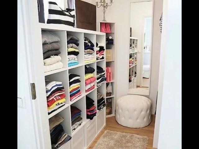 Diy small walk in closet organization design ideas