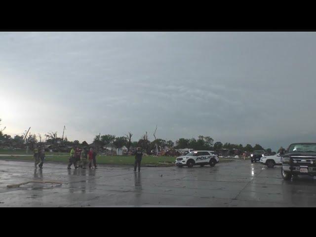 Tornado damage in Greenfield