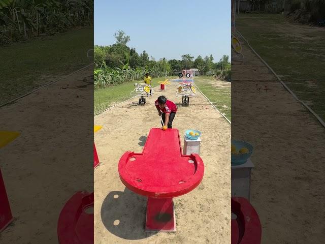 spinning target vs perfect timing ! who’s more focused ?