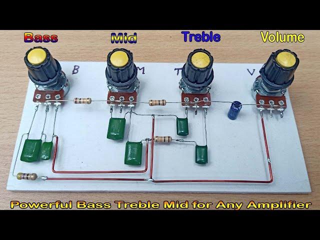 Simple & Powerful Bass Treble Mid Volume Controller // How to Make Bass Treble Mid for Any Amplifier