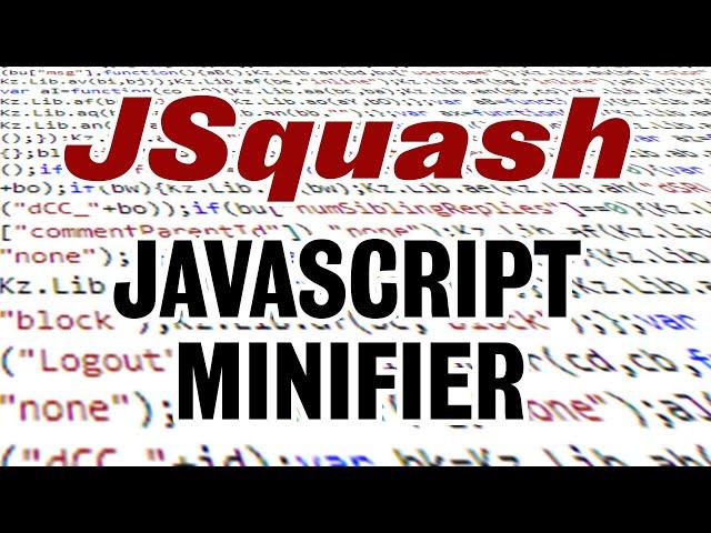 Javascript Compression: JSquash