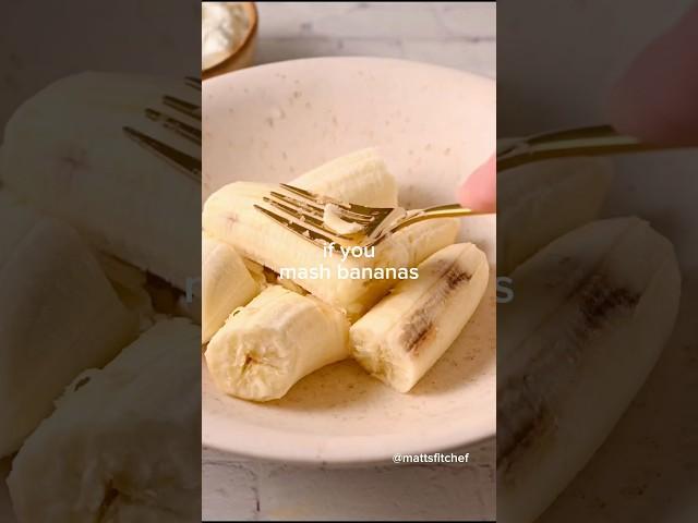 Full recipe on my blog Mattsfitchef.com (search "Sugar Free Cake")! #sugarfree #healthycake #banana