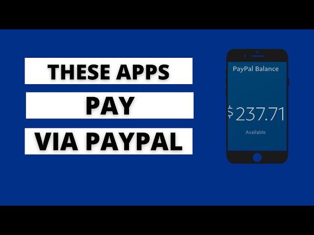 Apps That Pay via PayPal (no clickbait)