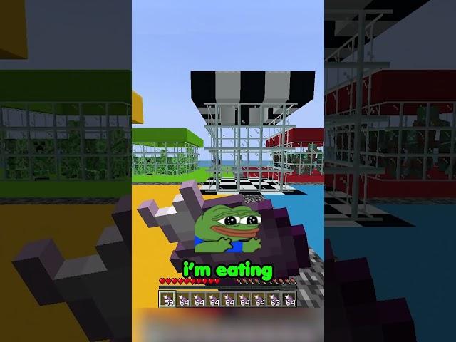 Teleport in the Box to Win  #shorts #minecraft #minecraftshorts