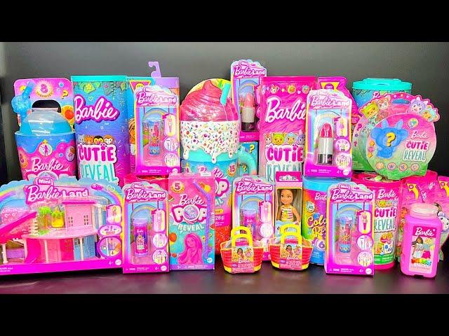 ASMR Barbie CUTIE REVEAL Dolls OVER 100 SURPRISES‼️ Oddly Satisfying Unboxing Toys | No Talking