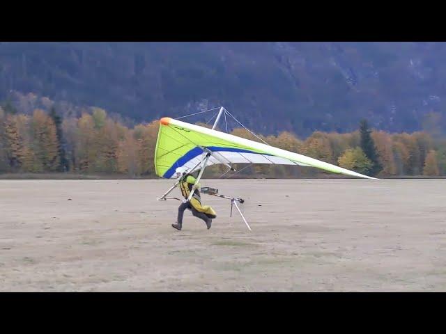 (2022) My electric harness for hang gliders – first prototype takeoff