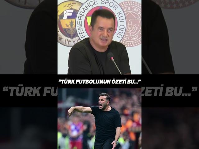  Acun Ilıcalı'dan Okan Buruk sözleri! 'Türk futbolunun özeti... #shorts #fenerbahçe #galatasaray