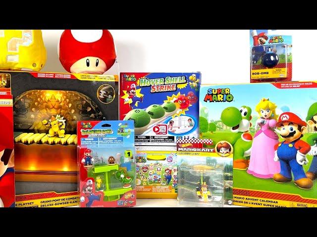 Super Mario Bros Unboxing Toy Collection Review | Super Mario Bowser Battle Playset | ASMR