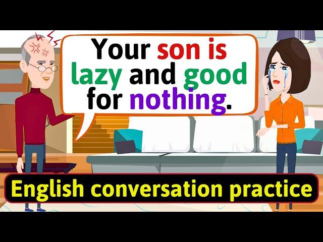 Shadowing English Conversation Practice (Father and son) Improve English Speaking Skills