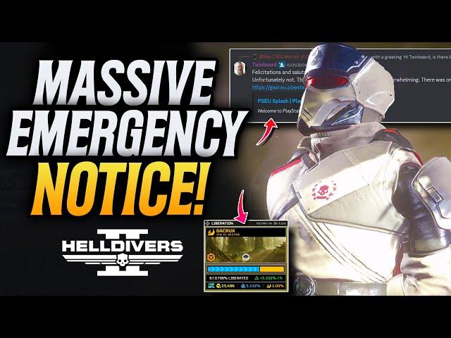 Helldivers 2 EMERGENCY NOTICE! We Are About To Fail This!