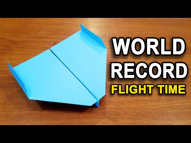 How To Make The WORLD RECORD PAPER AIRPLANE