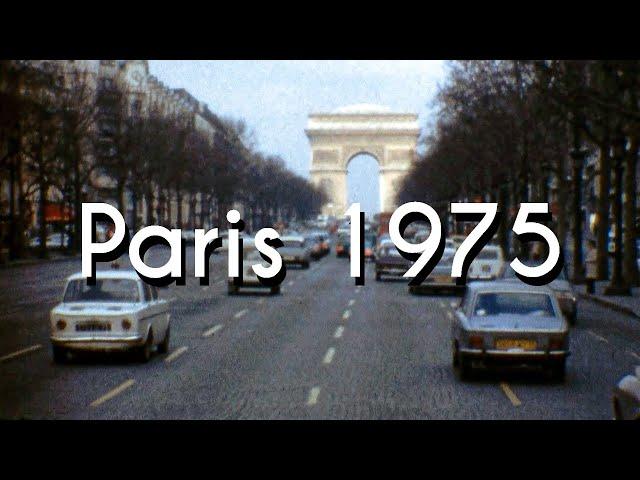 Walking around Paris, France 1975 (super 8mm film)