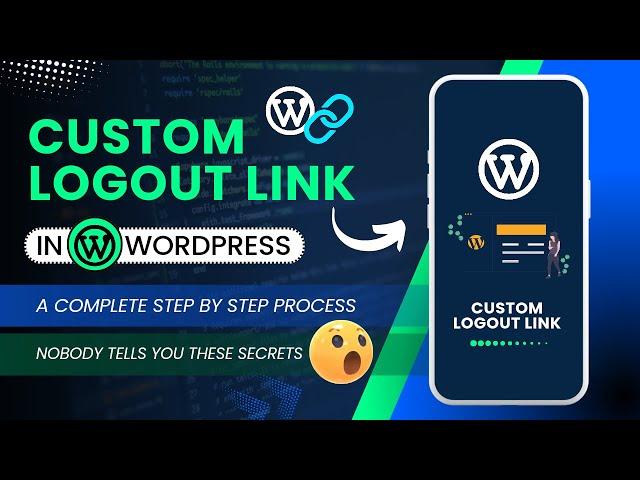 Custom Logout Link In WordPress Without Plugin