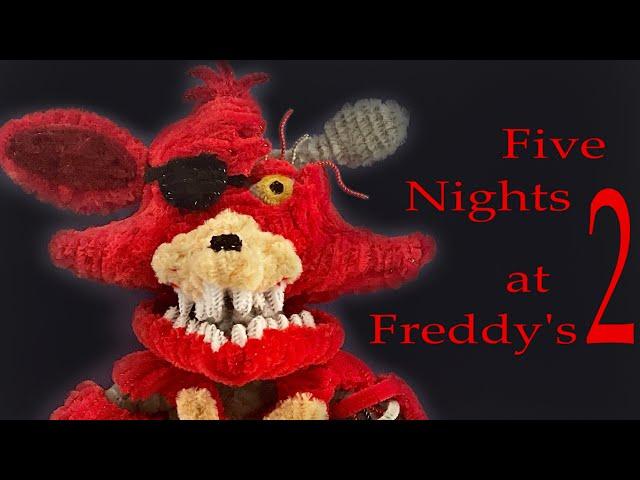 How to make Withered Foxy with Pipe Cleaners